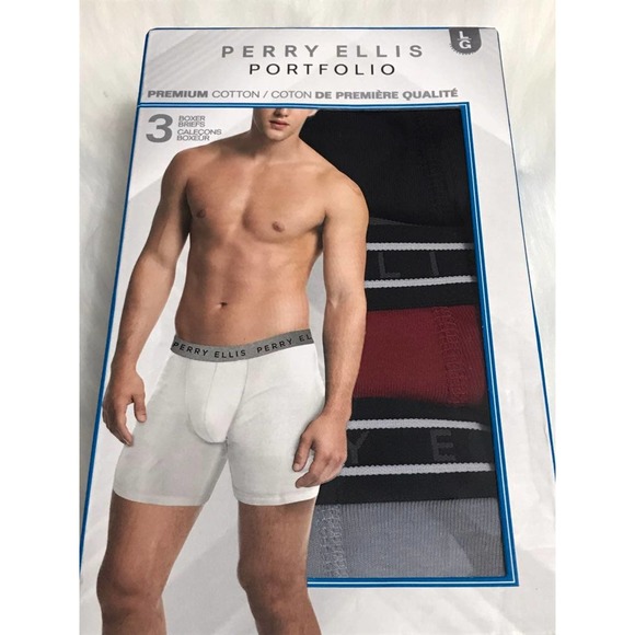 PERRY ELLIS L/G Mens Boxer Briefs L - Picture 1 of 3